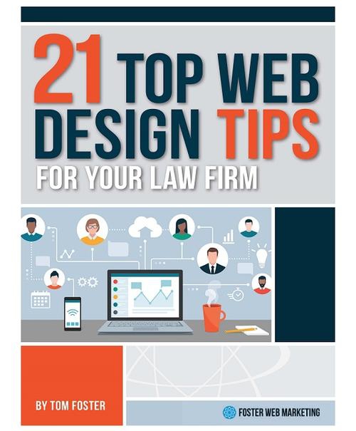 Book Cover of 21 Top Law Firm Web Design Tips