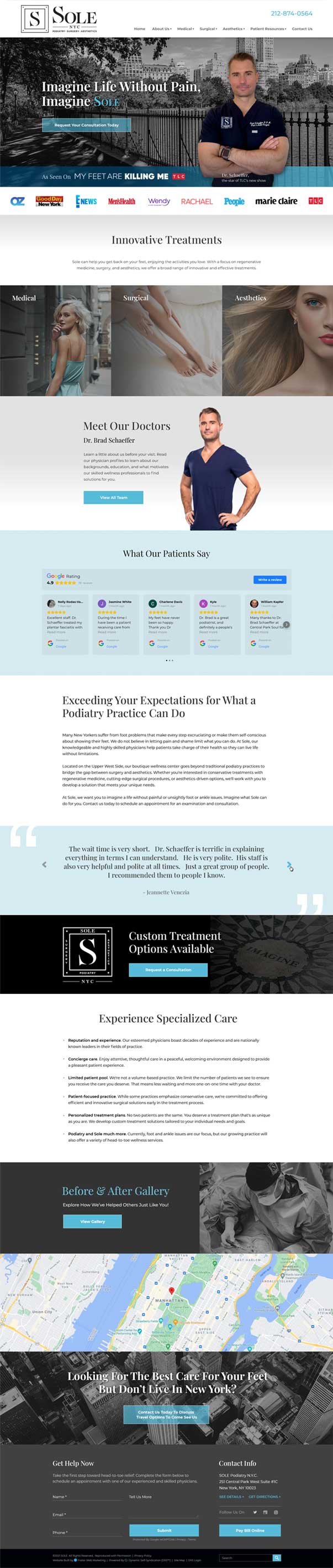 Central Park SOLE homepage